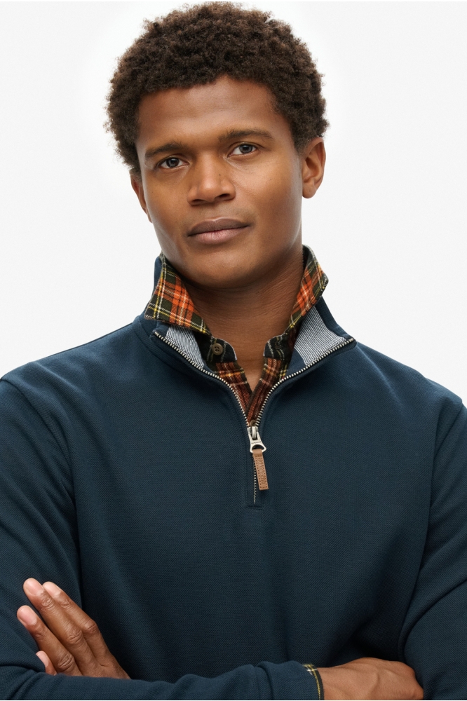 CORE PIQUE HALF ZIP M2014078A Eclipse Navy